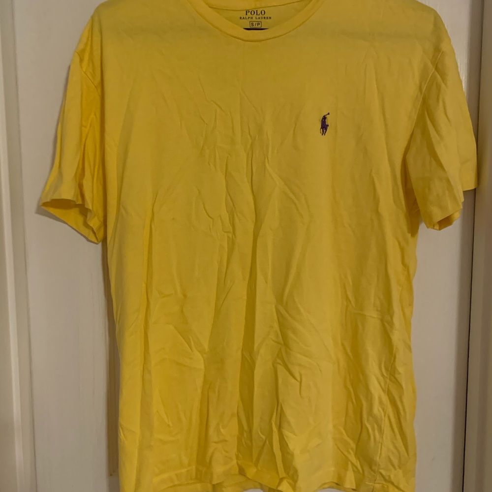 Yellow polo shirt small